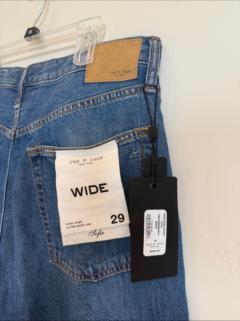 Rag & Bone Featherweight Sofie High Rise Ultra Wide Leg in Otto size 29 nwt - Picture 6 of 7